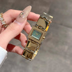 Gold Strap Blue Plate