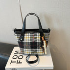Black Plaid with Pendant