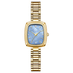 Gold Strap Blue Face