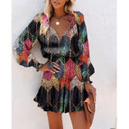 Black Leopard Print / L