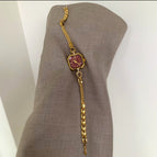 Chain gold red