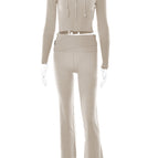 Apricot suit / L