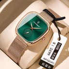 Rose Gold Shell Green Surface